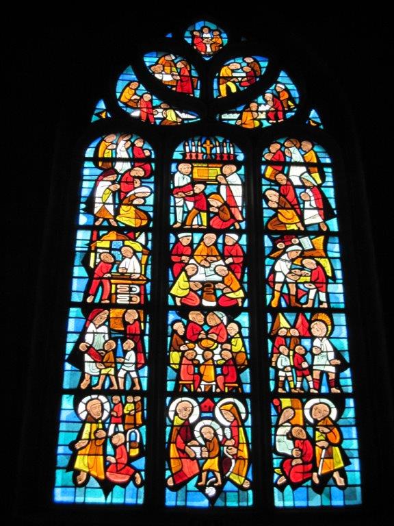 Vitrail Hubert de Sainte Marie Cathédrale Saint Etienne à Saint-Brieuc