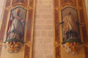 Saint François de Sales et Saint Vincent de Paul par Yves Corlay cathédrale Saint-Etienne de Saint-Brieuc